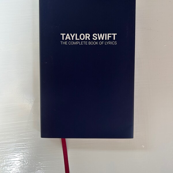 Blue with Maroon Ribbon | The Complete Book of Taylor Swift Lyrics (12/26)