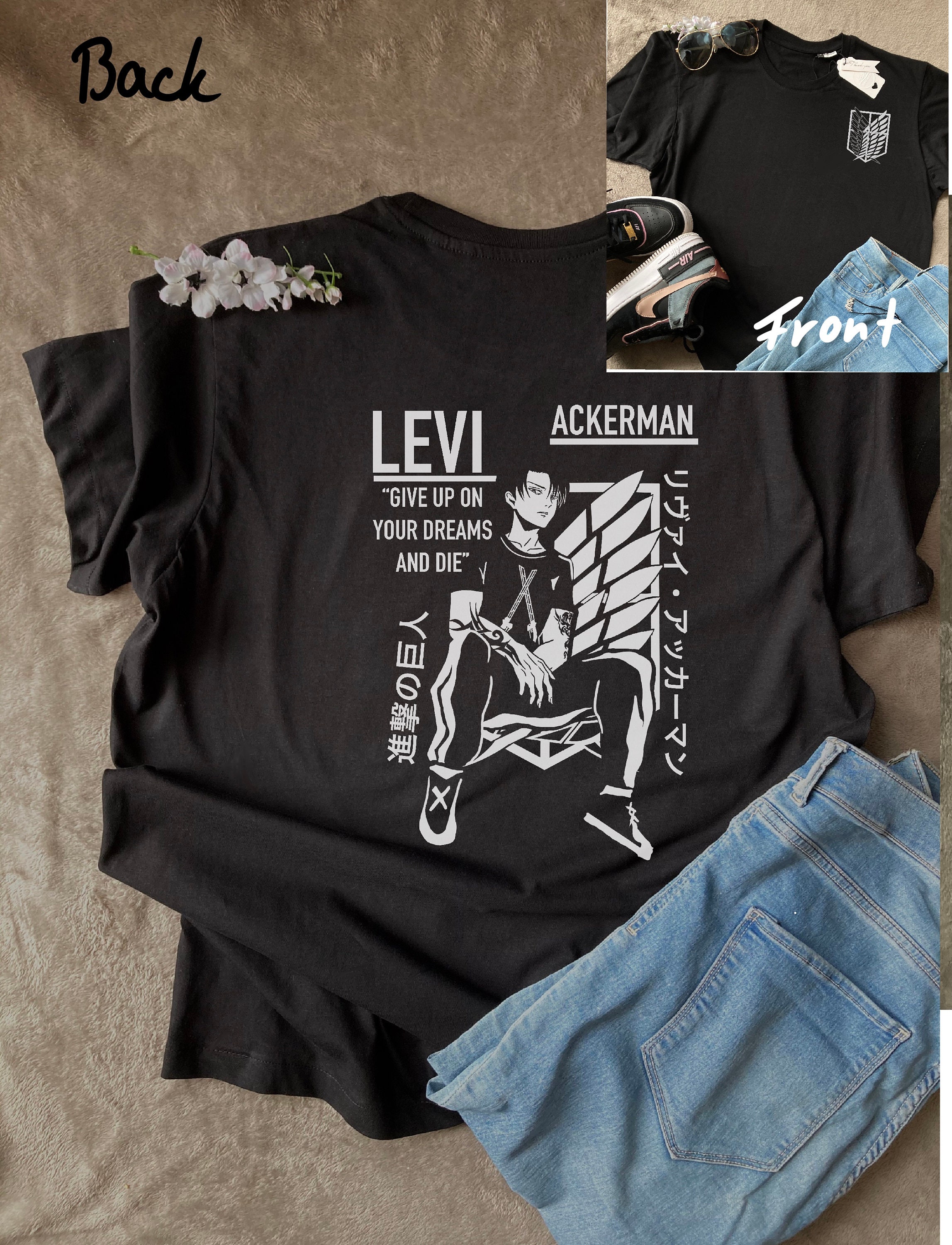 Discover Levi Spruch Attack on Titan SNK T-Shirt