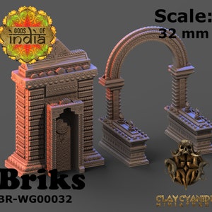 Hindu Altar Gate - resin buildings for Table Top Game