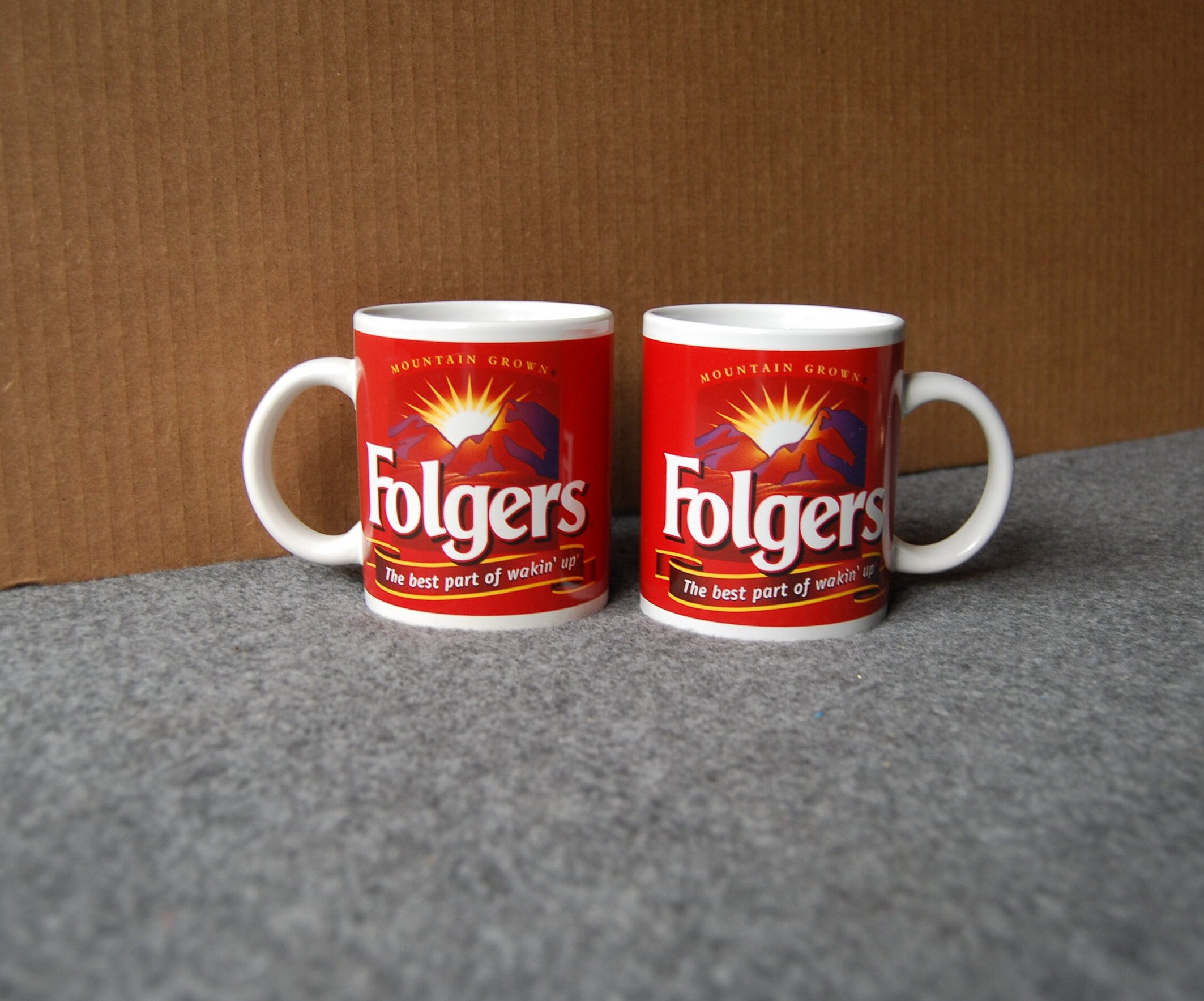 Folgers Logo Coffee Mugs Folgers Coffee Cups Drinkware Kitchen Decor