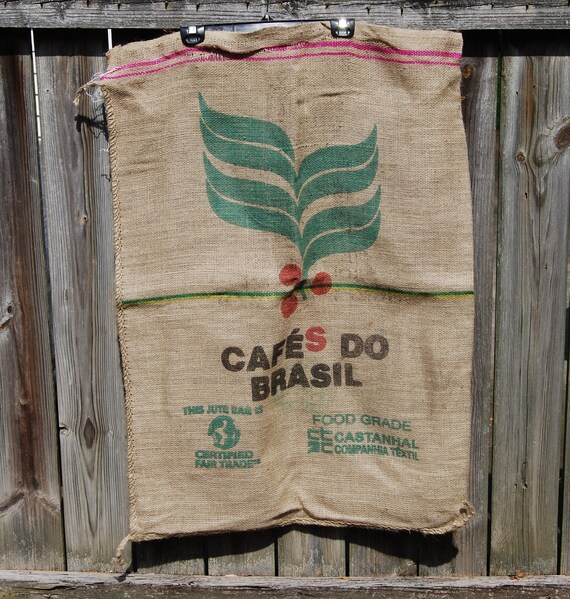 Coffee Bean Bag Burlap Jute Sack Race Sack Fabric Craft Decor Etsy