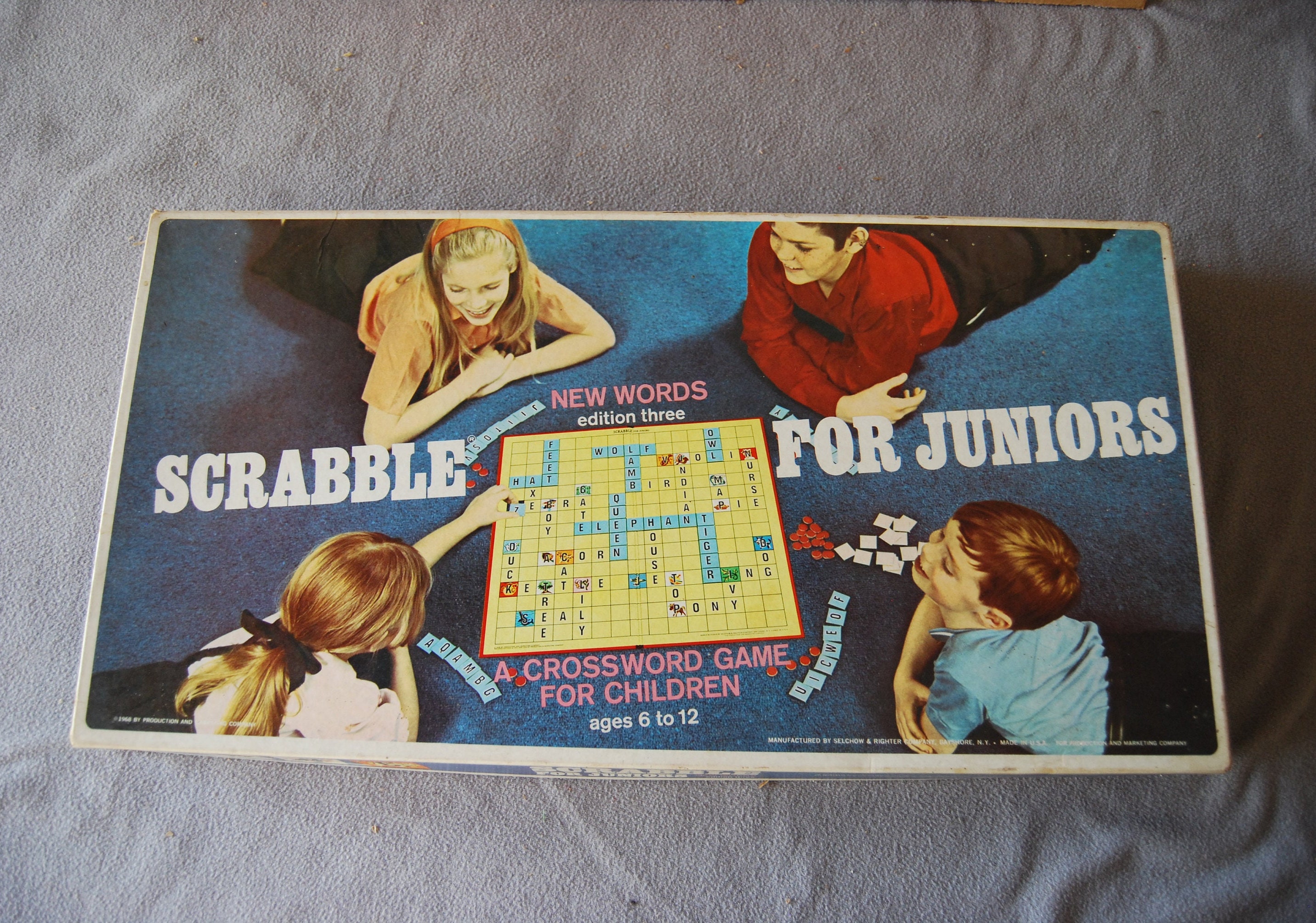 Vintage Children's Scrabble Junior Game.by Milton Bradley. 1990's..please  Read Description Carefully ..NOT Complete -  Norway