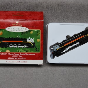 Hallmark Keepsake Ornament, Chessie Steam Special Locomotive, Sixth in Lionel Train Series, Christmas Ornament, Vintage!