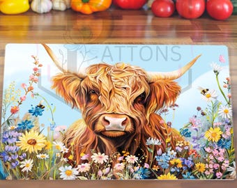 Personalisierte Highland Cow Clear Can Glas Mit Namen Und Strohhalm Und