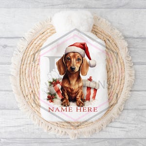 Hot water bottle | Personalised hot water bottle | Christmas gift | 2ltr hot water bottle | Dachshund | Festive dog | Christmas gift