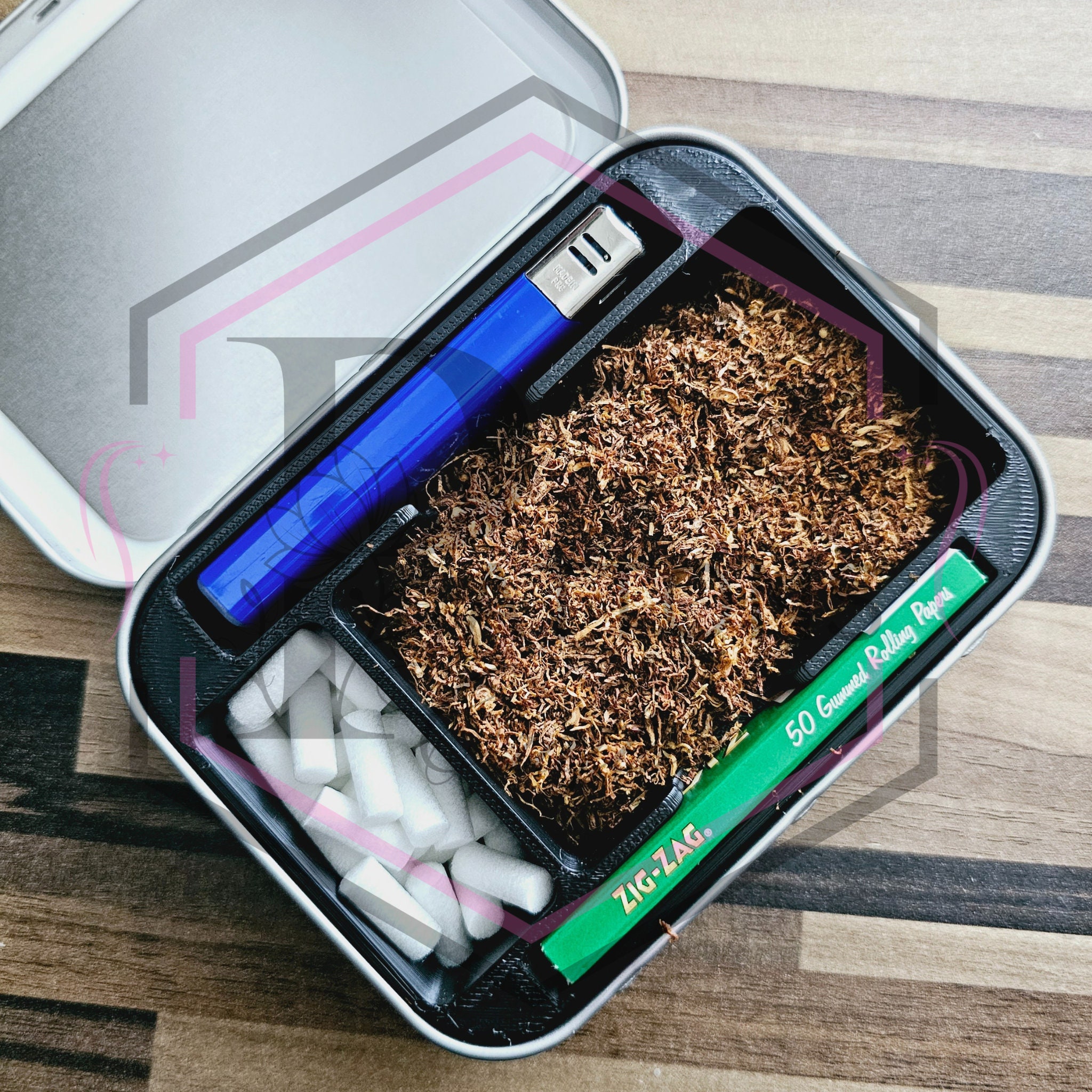 Personalized Retro Tin: Seed, Mint, Tobacco Storage