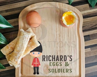 Egg & Soldiers Breakfast Board, Dippy Egg Board, Egg Breakfast Board