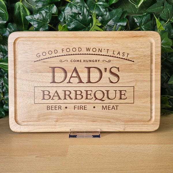 Dad's barbeque chopping board | Personalised chopping board | Gift for Dad | BBQ accessories | Serving Board | Father's day gift |