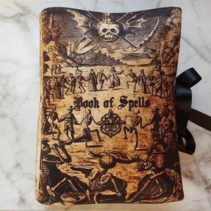 Spell Book Pillow: Gothic Velvet Book of Spells