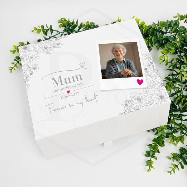 Memorial box | Memory box | Memory keepsake box | Remembrance box | photo memory box | In memory of mum