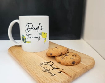 Tee- und Keksbrett, personalisiertes Tee- und Keksbrett, personalisierte Opa-Geschenke, Vatertagsgeschenk für Opa, Muttertagsgeschenk