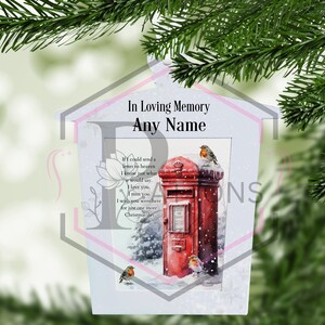 Linterna conmemorativa personalizada / Decoración colgante de árbol / Decoración en forma de linterna / Recuerdo conmemorativo / Carta al cielo / En memoria amorosa