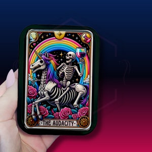 Boîte à tabac | Boîte à tabac de 2 oz | La boîte métallique Audacity | Boîte à tabac tête de mort | Boîte de tarot | Boîte métallique à la menthe | Boîte cadeau | Boîte à tabac en argent | Boîte en or