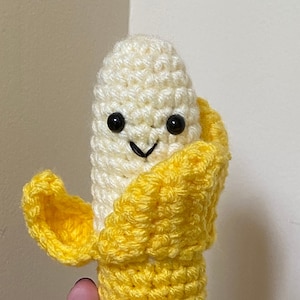 Amigurumi plush crocheted banana