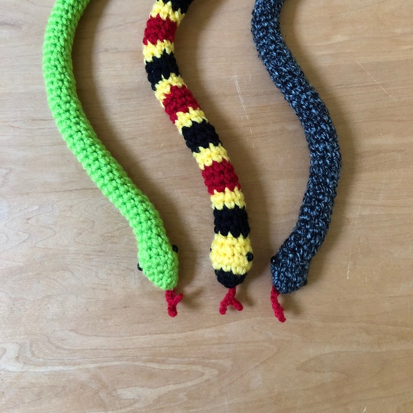 Amigurumi crochet snake plush stuffed animal