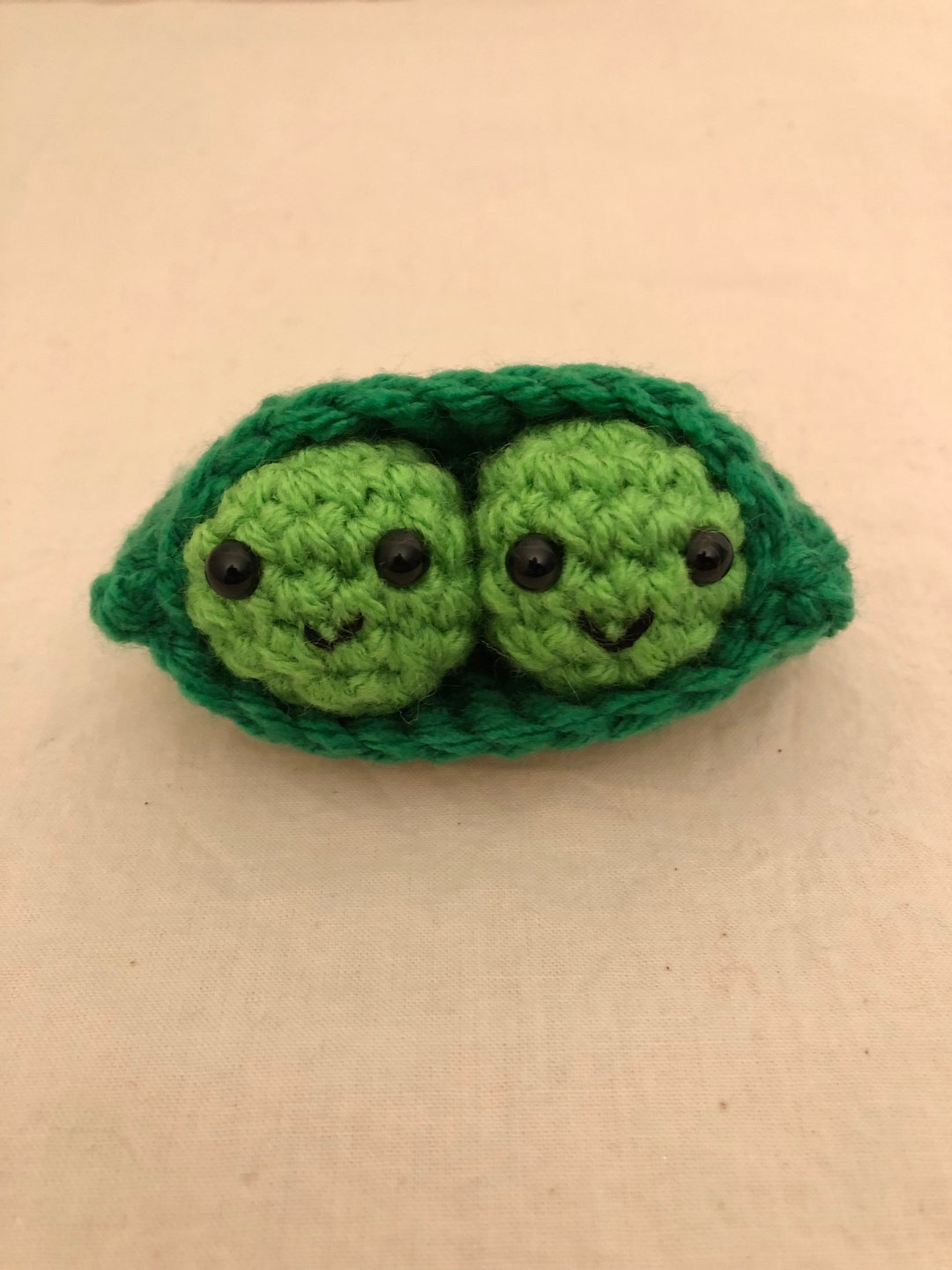 Two Peas in a Pod Amigurumi Crocheted Stuffed Plushie Etsy