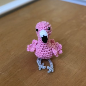 Crochet Amigurumi Flamingo Stuffed Animal Plush
