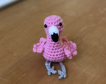 Crochet Amigurumi Flamingo Stuffed Animal Plush