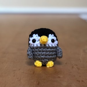 Crochet Amigurumi Penguin Stuffed Animal Plushie