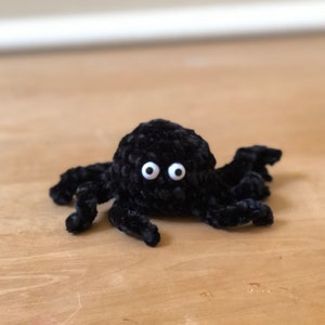 Amigurumi Crochet Velvet Plush Spider Stuffed Animal