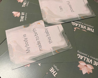 Birth and pregnancy affirmation cards