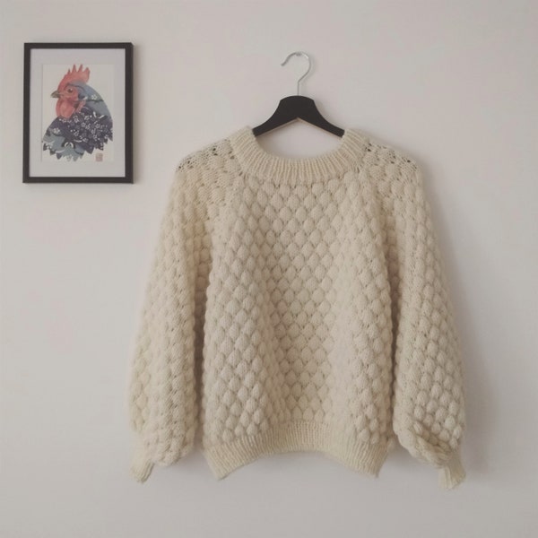 Bubble Wrap Sweater - Englische Strickanleitung