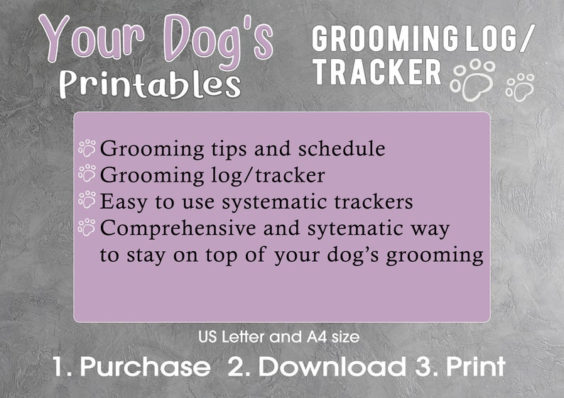 Dog Grooming Printable Grooming Schedule for Dogs customised for Hairless Terriers Grooming