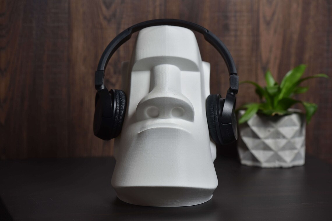 Easter Island Headphone Stand Headset Holder Tech Etsy