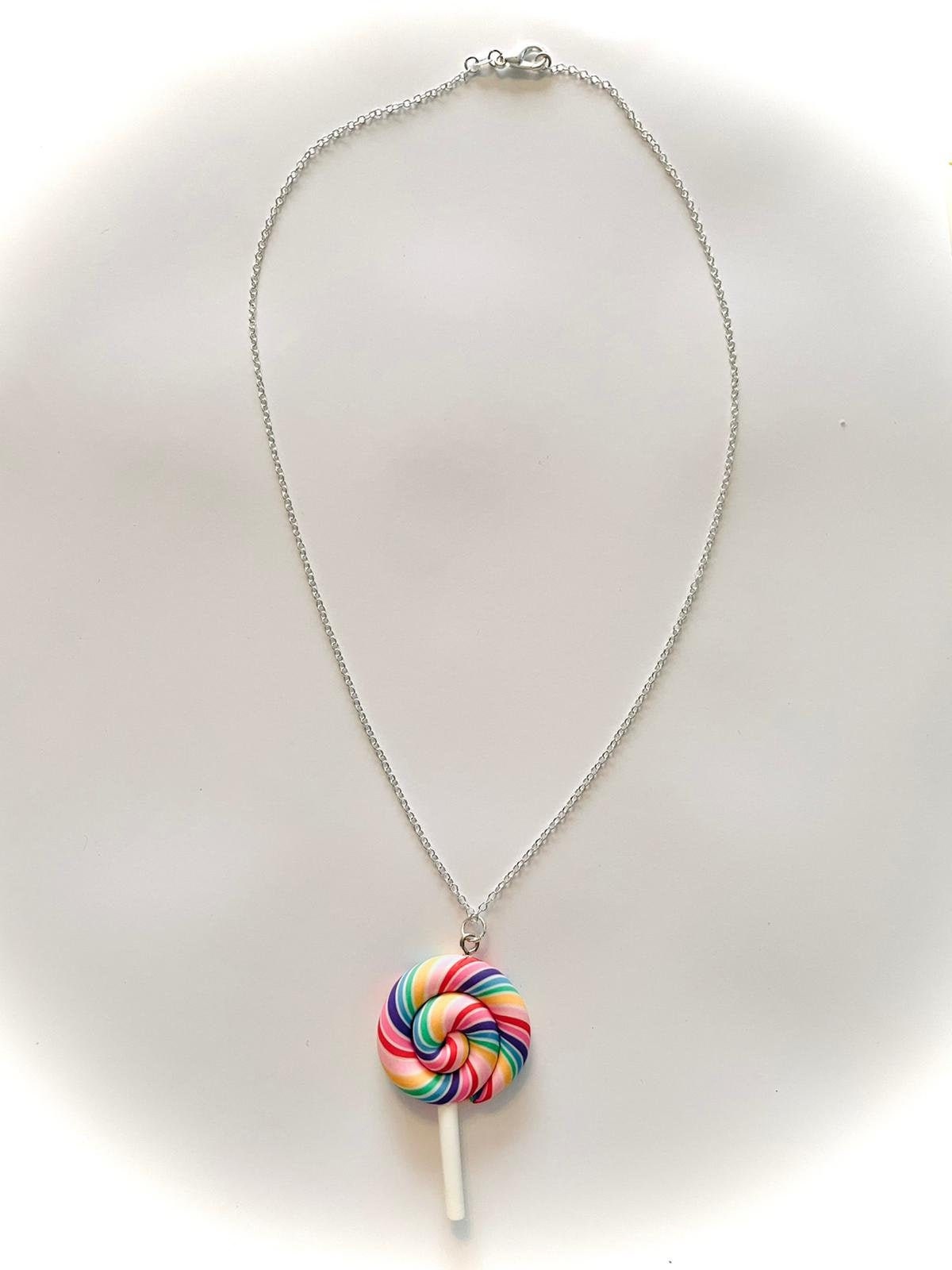 Cute handmade candy lolly necklace Etsy