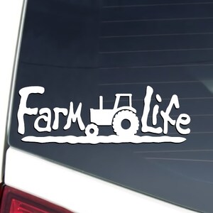 20-Colors Farm life Vinyl Decal Sticker Bumper Window Laptop Gift Tumbler Car Home deco