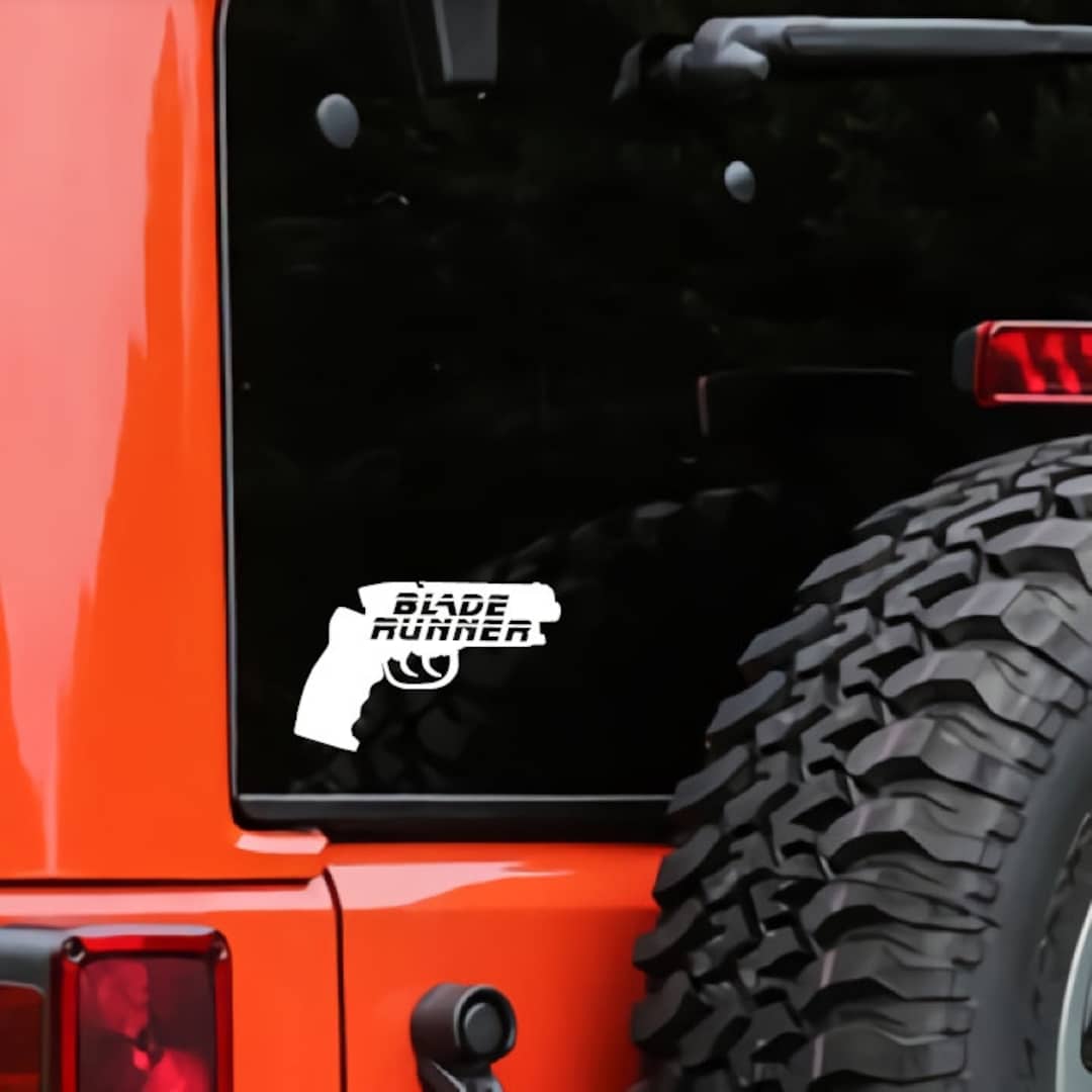 20 Colors Blade Runner Gun Vinyl Decal Sticker Custom Truck Window ...