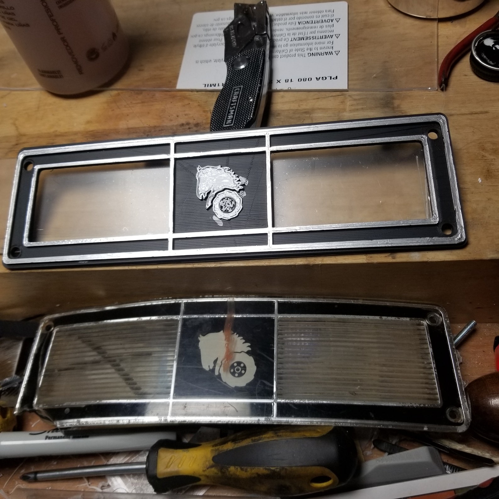 Customizable Wheel Horse Headlight Bezel With Replaceable Etsy