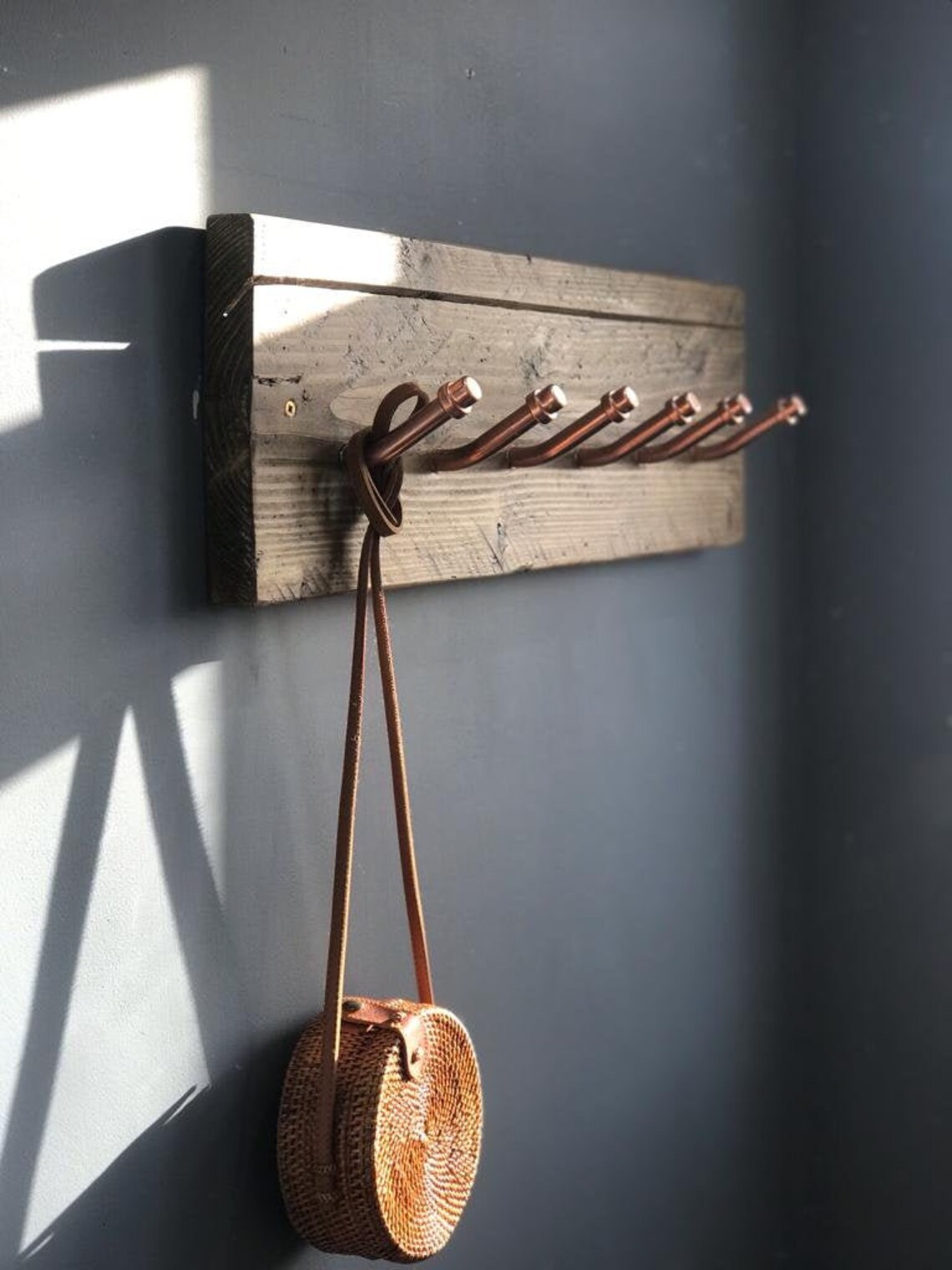 Luxe copper coat peg rail and key holder coat rack coat Etsy