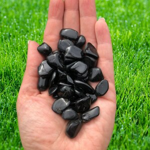 Black Tourmaline Tumbled Stone, Black Tourmaline Stone, Black Tourmaline Healing Crystal