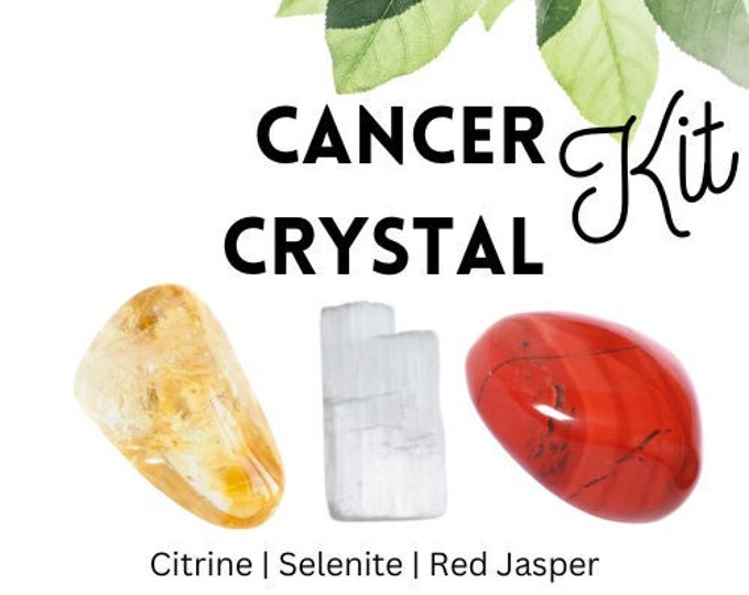 Crystals for Cancer - Cancer Crystal Kit - Basic Crystal Kit - Chakra Crystal Kit