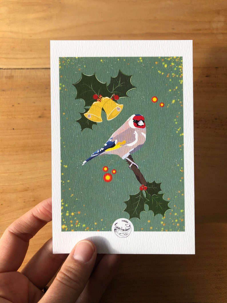 Cartes de Noël Chardonneret