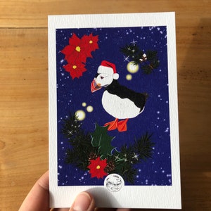 Cartes de Noël Macareux de Noël