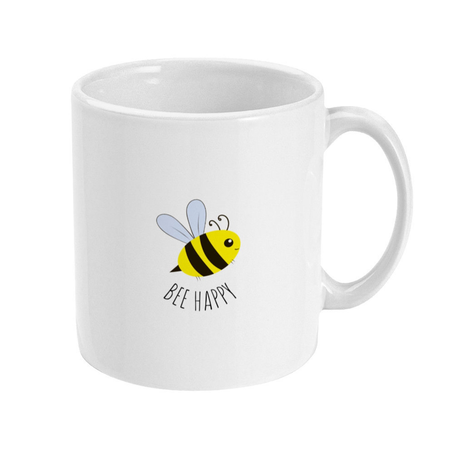 Bee Happy Mug Coffee Mug Gift Mug-11oz Mug-bee 15oz - Etsy