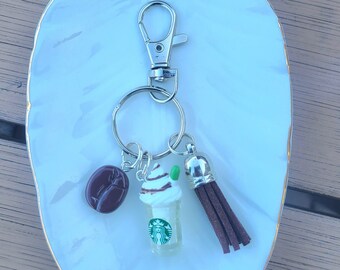 Starbucks Drink Keychain: Coffee Lover Gift with Tassel