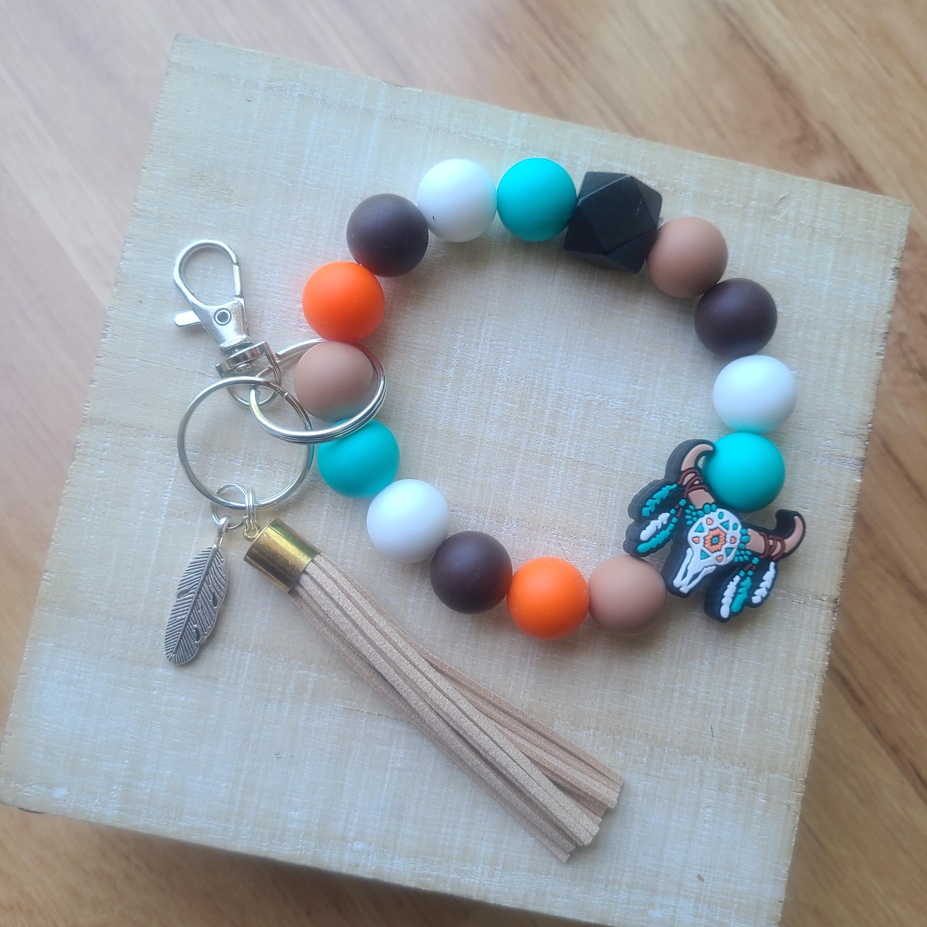 Portachiavi con perline in silicone per mamma / regalo per la mamma - Italia