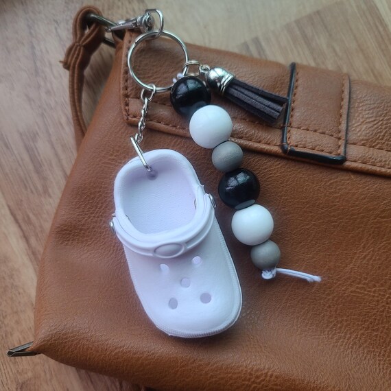 Rubber croc keychain deals