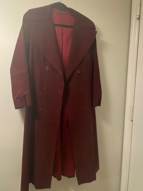 1970s Halston Ultra Suede Trench Coat 