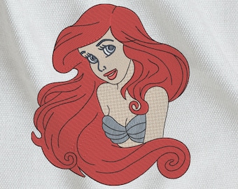 Instant Download Machine, Embroidery Designs, The Mermaid
