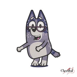 Nana Bluey, Embroidery Design, Instant Download, 3 sizes .