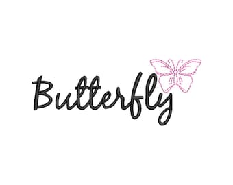 Schmetterling, Stickdatei, Maschinenstickerei, 3 Größen, Instant Download
