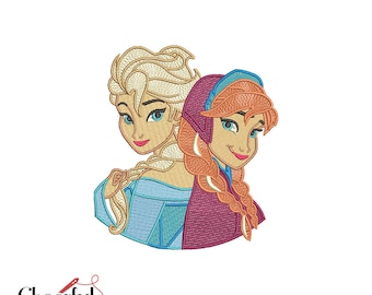 Prinzessin Embroidery Machine Design - 3 Größen - Sofort download