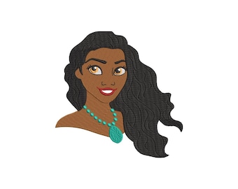 Moana Stickmaschine Stickmuster - 3 Größen - sofort download