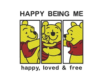 Winnie the Pooh Embroidery Machine Designs, Digital Downloads.