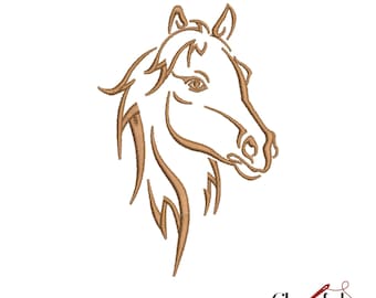 Horse embroidery Machine Design- 3 Sizes - Instant download