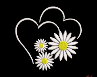 Stickmaschine Sonnenblume, 3 Größen, Sofort Download